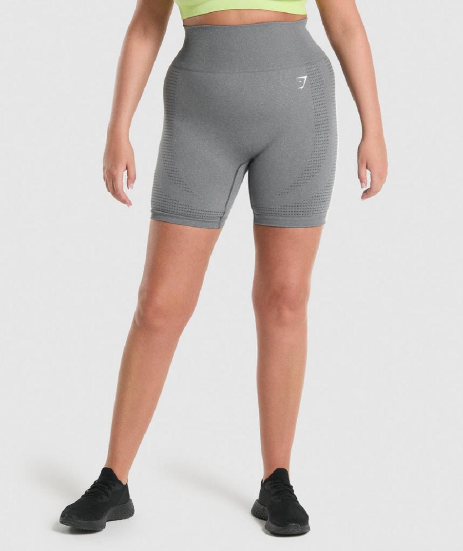 Pantalones Cortos Gymshark Vital Seamless 2.0 Mujer Gris | CO 2743HAP